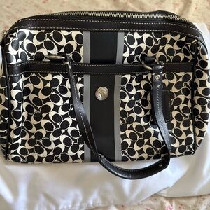 Stylish Black and White Designer Handbag